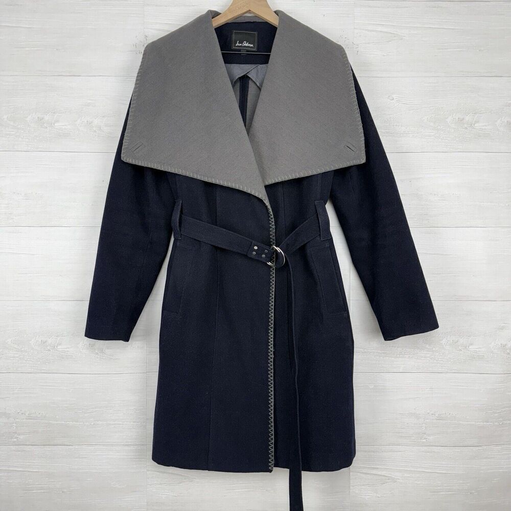 Sam Edelman Black and Gray Pea Coat